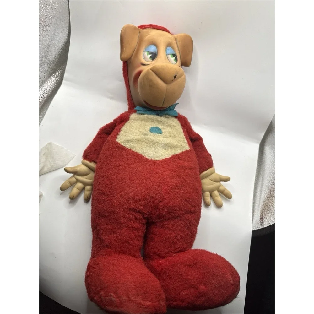 VINTAGE RUBBER FACE PLUSH KNICKERBOCKER 1959  HUCKLEBERRY HOUND DOLL